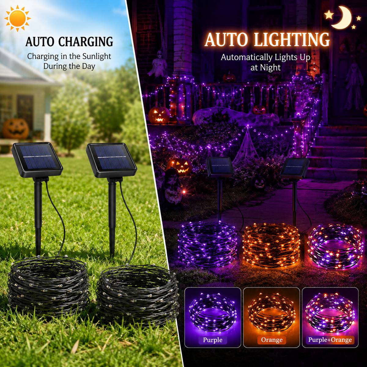 2'li Paket Cadılar Bayramı Gün - Solar Pathway Lights 8 Pack incelemesi ve fiyatı