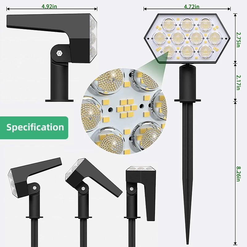 Güneş Işıkları Açık 92 LED Gün - Solar Garden Spotlight Rgb incelemesi ve fiyatı