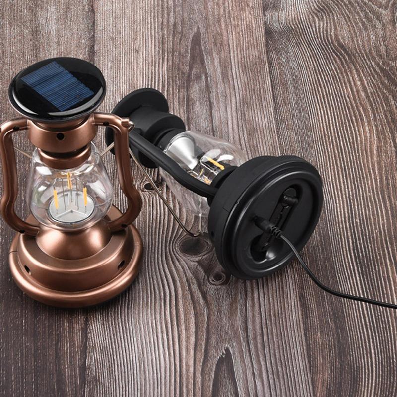 Retro kamp feneri el krank gaz - Solar Lantern Camping Collapsible incelemesi ve fiyatı