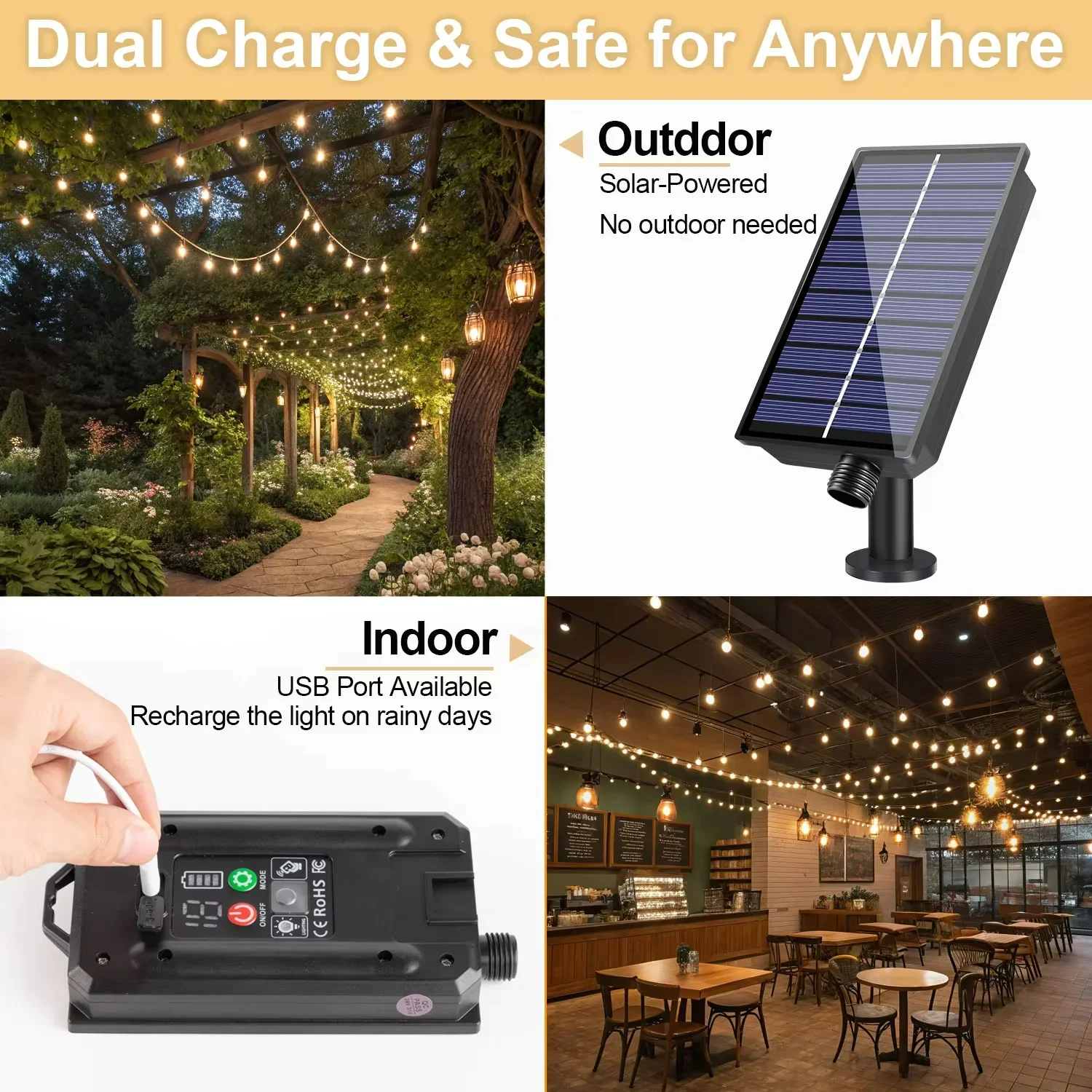 Kırılmaz Güneş Çelenk Lamba Aç - Solar String Lights Outdoor 20M incelemesi ve fiyatı