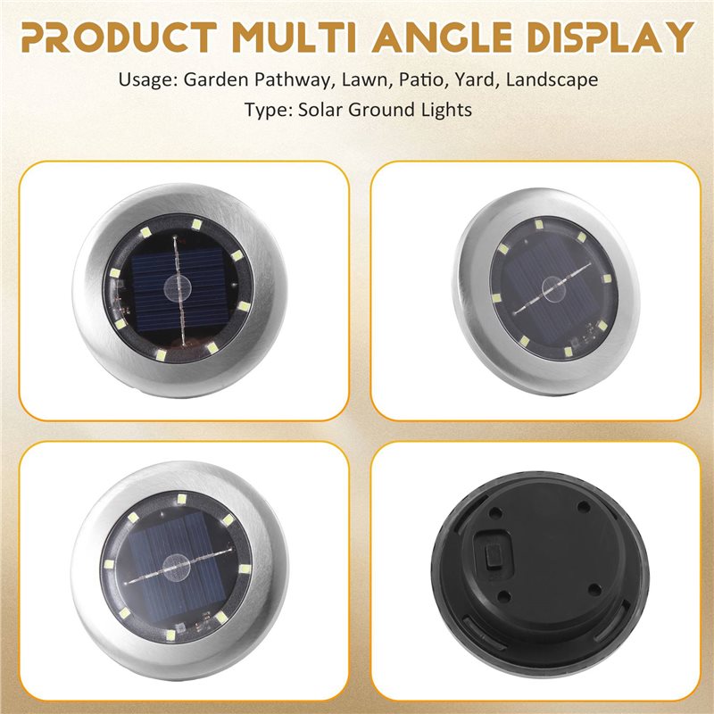 24'lü Paket, Dış Mekan Güneş E - Solar Pathway Lights 8 Pack incelemesi ve fiyatı